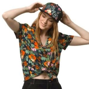 VANS Ka Lanii Button Down Woven Shirt Tropic Small